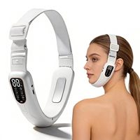 Masseur facial électrique haute fréquence V-Face pour le cou, lifting musculaire, éliminateur de double menton, raffermissement de la peau, en plastique