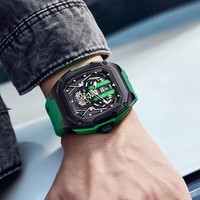 Gran oferta, reloj de lujo para hombre, tipo barril de vino de gama alta, reloj luminoso impermeable hueco tridimensional, reloj de cuarzo