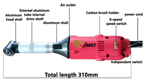 Ponceuse d'angle XMGT Handy à 90 degrés avec outil de meulage rotatif pour polissage abrasif, débavurage et gravure - Product Image 4