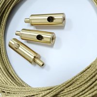 Kits de câbles en acier suspendus personnalisés en usine gold1.0-3.0MMcascading kit de fil suspendu au plafond pour lustre