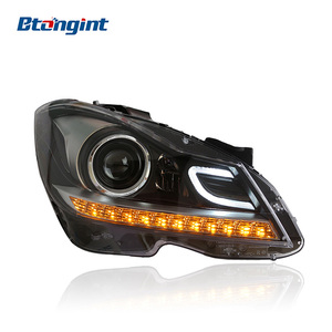 Modificación de Faros Delanteros para Benz Clase C W204 (2011-2014) con Luz Diurna LED, Lente LED de Dirección, C180 C200 <span class=keywords><strong>C26</strong></span> - Product Image 6