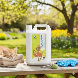 Hypoallergenic formula pet animals shampoo 4000ml (1gal) for extended odor control - Product Image 1