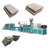 Machine de fabrication d'extrudeuse de profil de terrasse composite en bois plastique PE PVC WPC