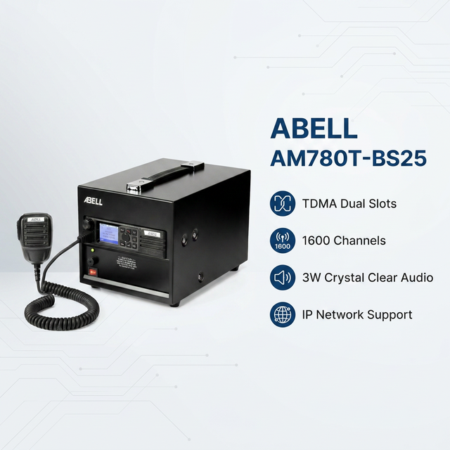 Professional Wholesale DMR Mobile Base Station ABELL AM780T-BS25  Digital Two Way DMR Radio for Vehicle