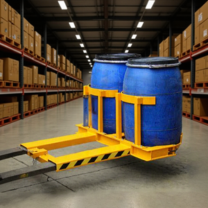Elevador de bidones para bidones de plástico de 200L, montacargas eléctricos, diámetro máximo de 585 mm, material HDPE - Product Image 5