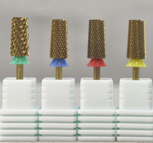 Forets professionnels en carbure de tungstène de haute qualité, durables, plats et coniques, pour retirer <span class=keywords><strong>le</strong></span> vernis gel acrylique dur et <span class=keywords><strong>le</strong></span> décapant pour ongles. - Product Image 1