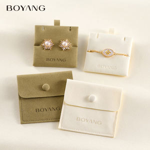 מותאם אישית מודפס מיקרופייבר מתנת שרשרת אריזת תכשיטי תיק פאוץ ותיבה - Product Image 3