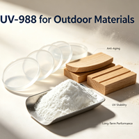 Estabilizador UV ZHUOTAIr en Polvo Blanco de Alta Pureza (99%), Filtro UV Orgánico UV988 para Lentes Ópticas y Piezas Transparentes de Moldeo por Inyección