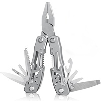 Pince multifonction 14-en-1, outil multifonction portable de qualité supérieure, pince multifonction professionnelle en acier inoxydable avec verrouillage de sécurité, couteau de poche