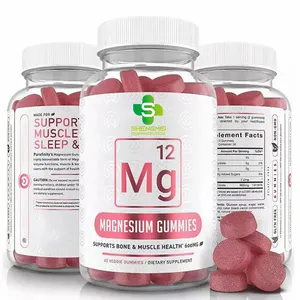 OEM high quality bioemblem triple magnesium complex gummy candy magnesium glycinate & magnesium gummies