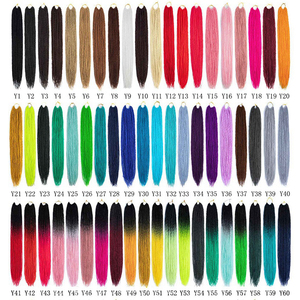 Trecce Senegalesi Sintetiche Ombre da 24'' per Acconciature Crochet, <span class=keywords><strong>Extension</strong></span> Capelli Sottili per Donne - Product Image 2