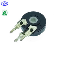 Fabricant de potentiomètre YUWAH PT10 CA9 10mm potentiomètre de tondeuse rotative 3 broches 1K 4.7K 10k 50K 100K 500K 1M 2.2M ohm
