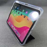 Étui pour iPad Air 11 2024 2025 support réglable, housse pliante Air 4th 5th dos transparent, porte-crayon, protection A3267