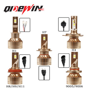 Qidewin H11 <b>LED</b> <b>Headlights</b> 12000 Lm 50W Gold Plated Car Lights For Automotive Use - Product Image 3