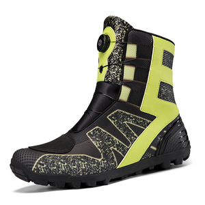 Bottes de moto pour hommes à bout rond, encapsulées, pour la course, le tout-terrain, le tourisme, toutes saisons, type Chukka, chaussures de motard - Product Image 3