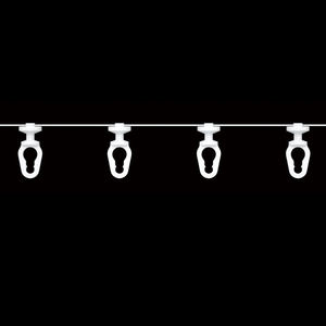 Small Size S Wave Fold Curtain Runners - Ripple Fold Curtain Track Gliders Runners - Product Image 2