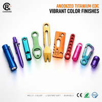 Vente flash - Clé pliante en alliage d'aluminium 7075 avec logo personnalisé OEM, usinée par CNC, outil de survie de poche EDC pour le camping