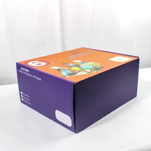 White Paper Corrugated Flat Packaging Shipping Box Mailing Cartons Folding