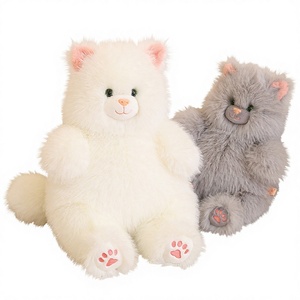 Peluche <span class=keywords><strong>chat</strong></span> bonbon en coton PP, coussin apaisant pour animaux de compagnie, cadeau pour filles - Product Image 1