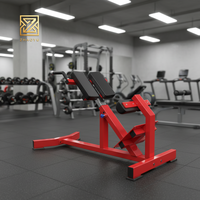 Banc d'hyperextension professionnel ZY-Commercial à 45 degrés pour l'entraînement de la force du bas du dos – Équipement de gym