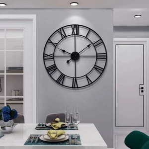 Horloge murale en <span class=keywords><strong>fer</strong></span> forgé horloge décorative créative minimaliste moderne horloge murale - Product Image 5
