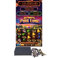 Système de contrôle de jeu pour kit d'arcade avec carte de jeu Fire Link, connectivité USB, alimentation 110-240V, garantie 1 an, métal