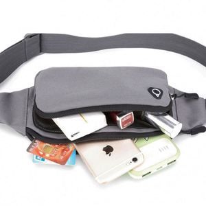 Riñonera Deportiva Unisex de Nailon con Logotipo Personalizado, Riñonera Cruzada Lisa para Correr - Product Image 3