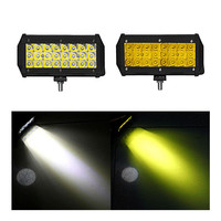 Barre lumineuse LED longue à trois vitesses, 72W, 24 LED, usine chinoise