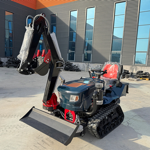 Mini Coltivatore 35HP, Mini Trattore Cingolato con Escavatore per Agricoltura, con Caricatore e Retroescavatore - Product Image 2