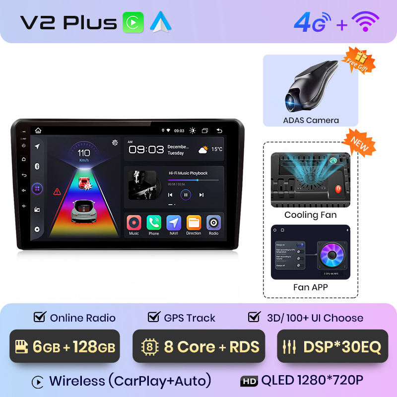 V2 Plus+ADAS Canera (6GB +128GB)