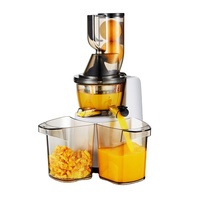 Hoge opbrengst citruspers voor hele vruchten, 76 mm brede invoeropening, laag geluidsniveau, omkeerfunctie, smoothiemaker