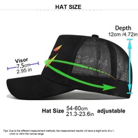 Gorra de béisbol de malla con logo personalizado de Halloween, transpirable, de 5 paneles, con visera rígida, para deportes al aire libre, protección solar, venta al por mayor