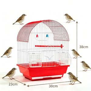 Nouvelle Cage à Oiseaux en Métal Bleue Style Canari pour Petits Oiseaux, Nid et Cage d'Élevage pour Petits Animaux - Product Image 3