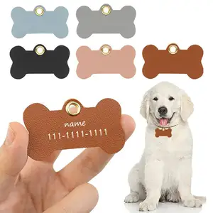 Grabado Digital de Metal personalizado de fábrica, etiqueta de Mascota, Logo, identificación, etiquetas de perro de lujo