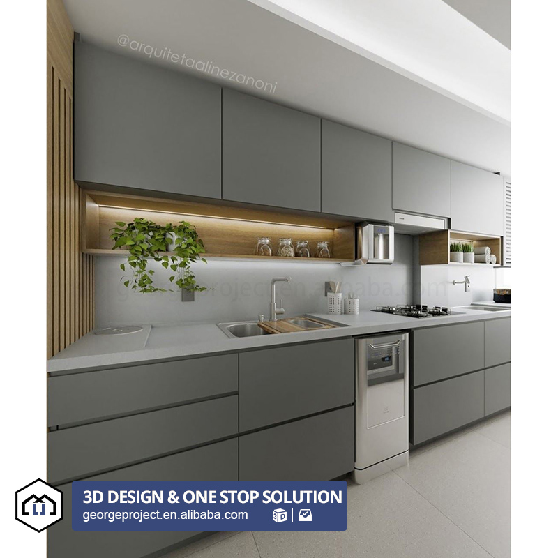 Mobile da cucina grigio UV