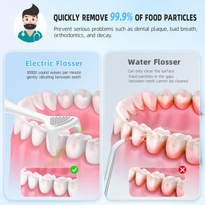 Combo de limpieza bucal a prueba de agua, hilo dental eléctrico portátil, higiene bucal, hilo dental, limpieza de dientes, cuidado de la selección de dientes - Product Image 6