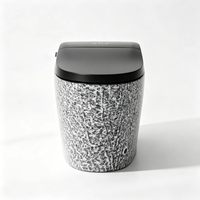 Toilette intelligente tout-en-un avec ouverture et fermeture automatiques du couvercle, lavage à l'eau chaude, séchage à l'air, télécommande, bidet intelligent pour salle de bain d'hôtel