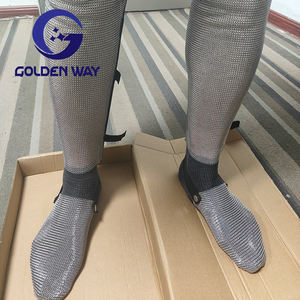 Chaussettes Axeman de haute qualité, chaussettes en maille de chaîne, acier inoxydable, botte | Chaussettes résistantes aux coupures pour la sécurité au travail | Chaussettes en métal antidérapantes durables - Product Image 5