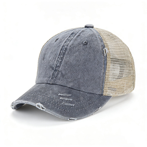 Gorra de Béisbol Vintage de 6 Paneles con Efecto Desgastado, Ligera y Transpirable, Ajustable con Cierre a Presión para Actividades al Aire Libre - Product Image 2
