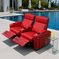 Fauteuil TV moderne Foshan Design élégant canapé de cinéma en cuir véritable fauteuil inclinable électrique siège de Relaxation meubles pour le théâtre