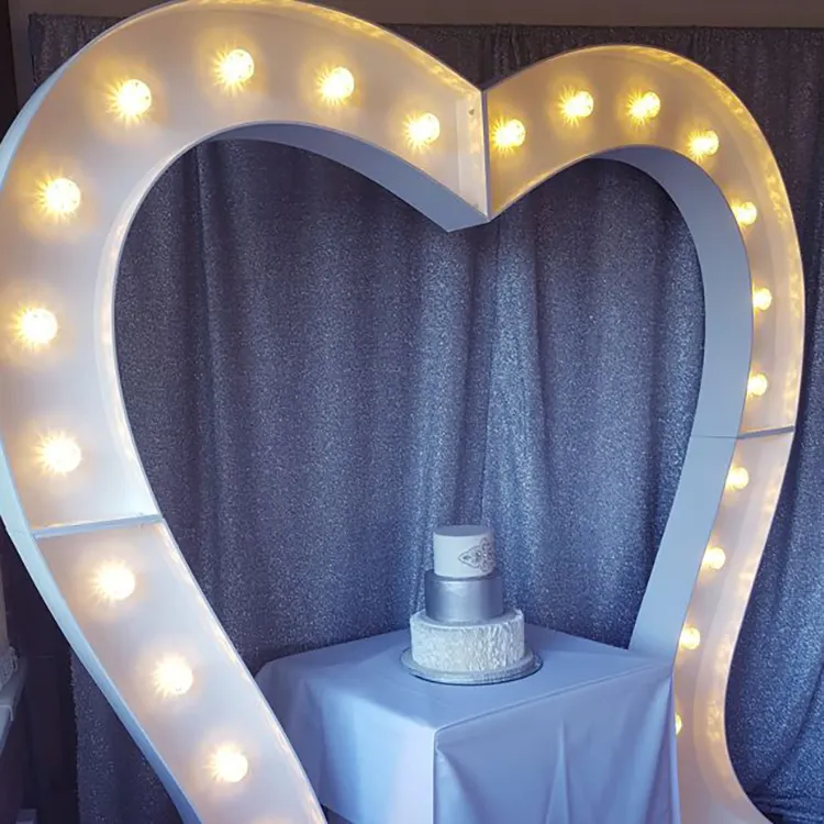 Wholesale New Innovations Heart Arch Lights Sign Marquee Letters 4ft Led Light Big Size Love wedding decoration