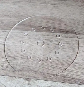 Fabricación de Ventanas Ópticas Redondas y Cuadradas de Sílice Fundida de Borosilicato Transparente Personalizadas con Recubrimiento Láser Visible para Uso Médico - Product Image 6