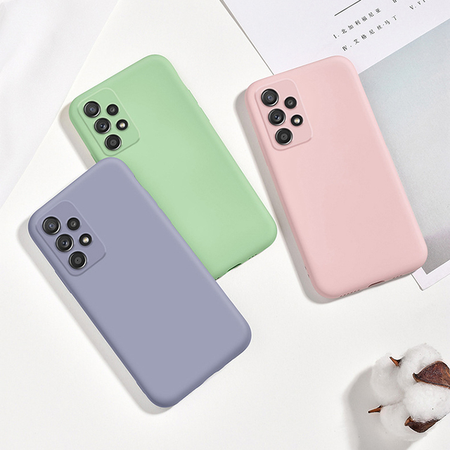 Mobile Phone Silicone Liquid Case for Samsung A33 5g Smartphone Cover; for Samsung Galaxy A13 A23 A53 A73 Silicon Liquid Case