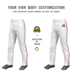 Pantaloni sportivi Anti-attrito bianchi della migliore qualità pantaloni della tuta stampati a squadre pantaloni da Baseball con Logo con nome ricamato personalizzato - Product Image 4