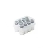 Boîte de rangement en plastique PP de qualité industrielle, empilable, rectangulaire, avec support pour logo personnalisé