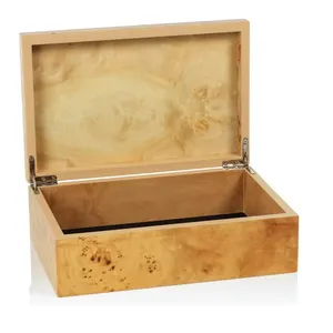 Caja de diseño de madera Caja de recuerdo de madera con tapa