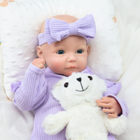Poupée Bébé Reborn Hyperréaliste en Silicone Plein Corps de 45 cm (18 Pouces) – Jouet Doux et Modèle Éducatif pour Filles, Idéal pour le Bricolage et la Mode
