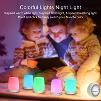 Veilleuse pour bébé, lampe de nuit tactile LED portable pour enfants et adultes, aide au sommeil pour l'allaitement, lampe d'allaitement rechargeable