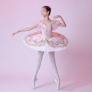 Traje <span class=keywords><strong>de</strong></span> <span class=keywords><strong>Ballet</strong></span> para <span class=keywords><strong>Niñas</strong></span>, Modelo Dance Favourite, para la Representación <span class=keywords><strong>de</strong></span> <span class=keywords><strong>El</strong></span> <span class=keywords><strong>Lago</strong></span> <span class=keywords><strong>de</strong></span> <span class=keywords><strong>los</strong></span> <span class=keywords><strong>Cisnes</strong></span> y La Bella Durmiente, Falda Tutú <span class=keywords><strong>de</strong></span> Poliéster con Tirantes - Product Image 2