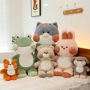 Lapin en peluche câlin poupée endormie chien paresseux poupée poupée de chiffon femme cadeau Super doux apaisant ours - Product Image 3